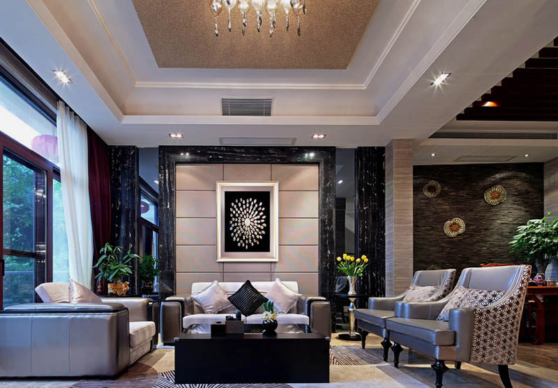 匠心筑夢(mèng)·奢享人生 紫蘋果國(guó)際設(shè)計(jì)2017年南寧別墅裝修效果圖案例賞析